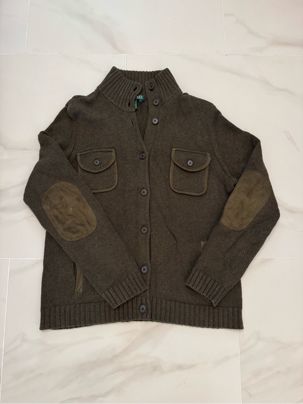 Lauren Ralph Lauren cardigan military-style XL